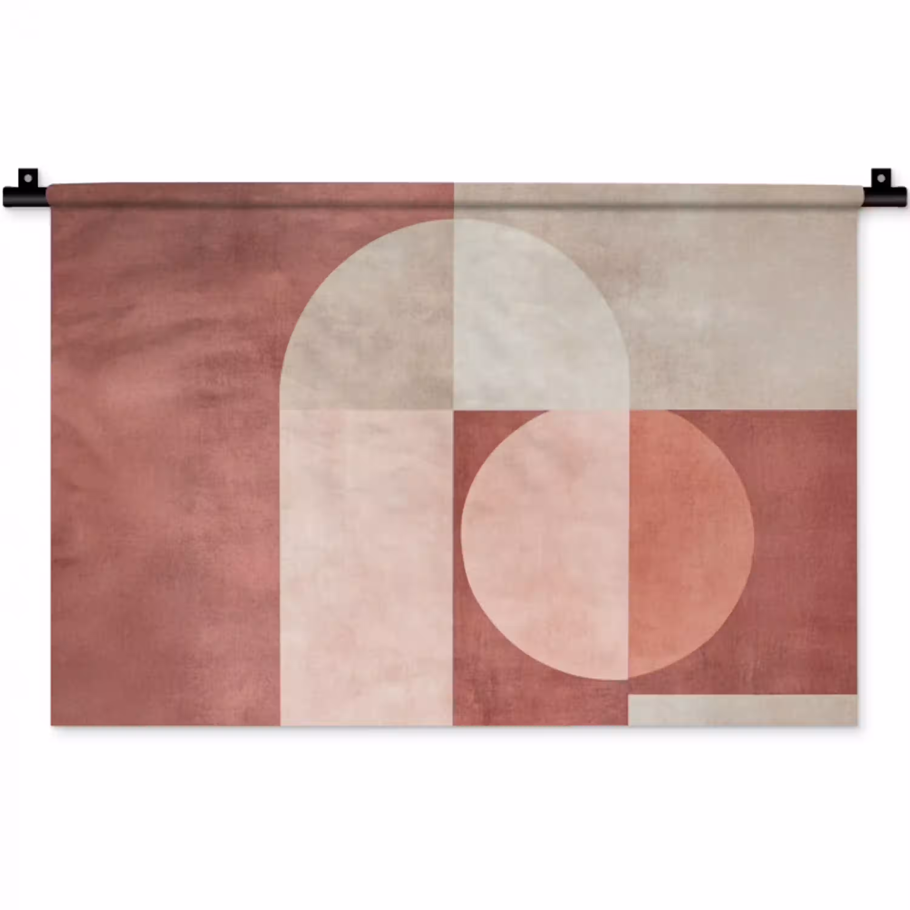 Figuren - Abstract - Roze Wandkleed katoen klein -zz3d