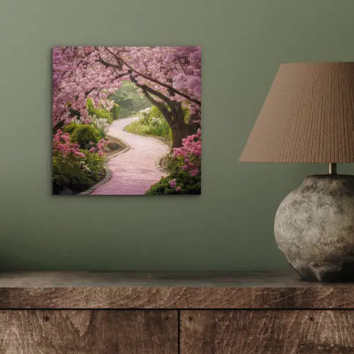 Kersenbloesem - Natuur - Sakura - Pad - Japanse tuin aluminium wit klein -sfeer2