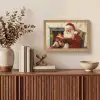 Kerst - Kerstman - Winter - Open Haard Light Box met kabel (Tafellamp) klein -sfeer2