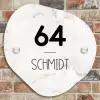Wit marmer - Modern Naambord Organisch middel -sfeer10