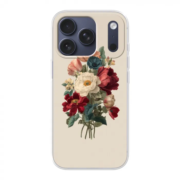 Boeket - Warme tinten - Elegant Telefoonhoesje iPhone 17 Pro klein -3d