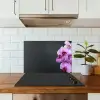Orchidee - Bloemen - Roze - Flora keuken achterwand spatscherm klein -sfeer2