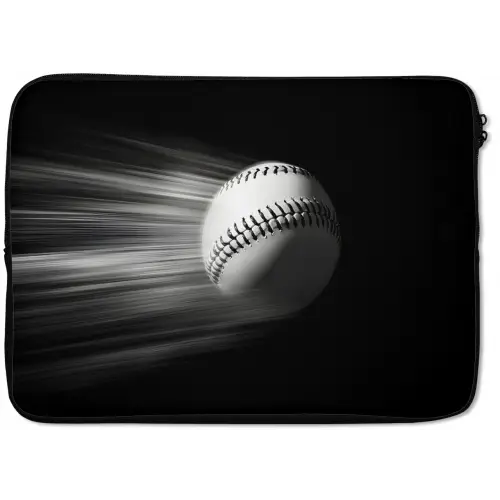 Honkbal - Wit - Vliegt laptophoes neopreen klein -zkaufland3dotto