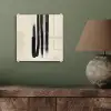 Penseelstreken - Verticaal - Zwart plexiglas 5mm klein -sfeer3