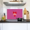 Girl power - Hart - Roze - Rood Inductie beschemer met haakjes klein -sfeer2