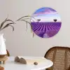 Lavendel - Natuur - Paars - Bomen - Bloemen Wandcirkel kunststof plaat 5mm dik klein -sfeer4