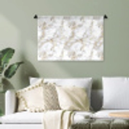 Gouden aders - Marmer - Wit Wandkleed katoen klein 269 -sfeer7