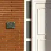 Olijfgroen - Klassiek Naambord Rechthoek middel -sfeer3-rechthoek-S