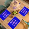 Blauw - Daddy's - Blokletters Placemat vinyl groot -zzsfeer5_Kitchenyeah-website
