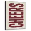 Red - Cheers - Decoratie - Beige Textielframe zwart klein -3d