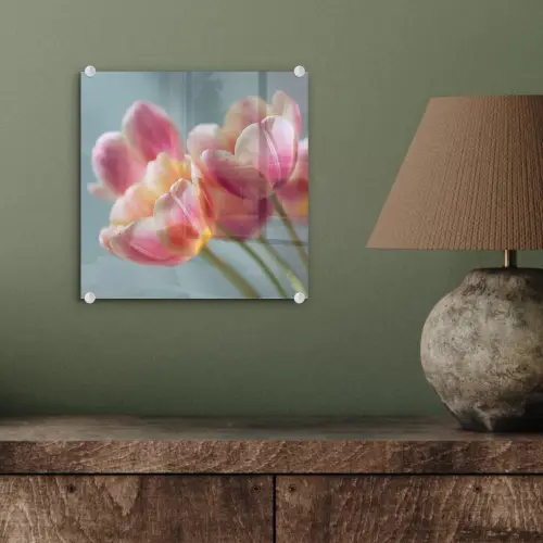 Tulpen - Roze - Stelen plexiglas 5mm klein -sfeer3