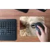 Schaap - Oog - Wit muismat rubber klein -toetsenbord