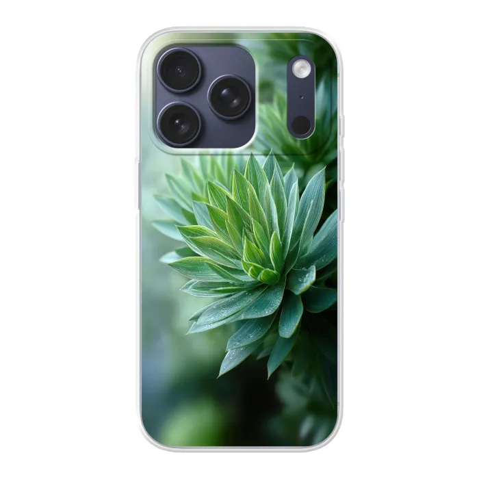 Blad - Plant - Groen - Textuur Telefoonhoesje iPhone 17 Pro klein -3d