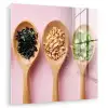 Ingrediënten - Lepels - Hout - Roze plexiglas 5mm klein -zzzproduct_nieuw