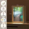 Brug - Water - Rivier - Bos Light Box met kabel (Tafellamp) klein -USP_NL