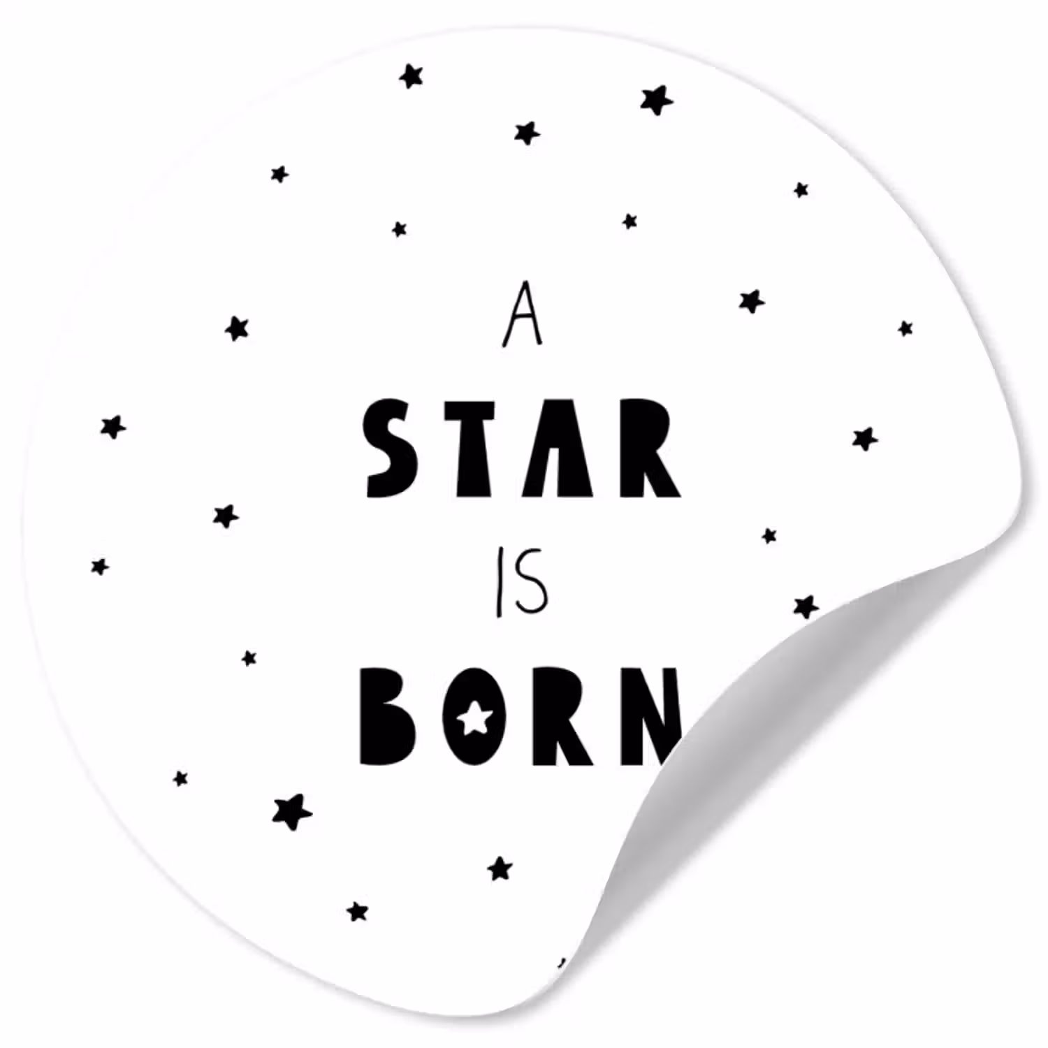 Behangcirkel - Quotes - A star is born - Baby - Kinderen - Spreuken
