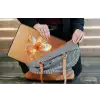 Glazen - Bloem - Oranje laptophoes neopreen klein -tas