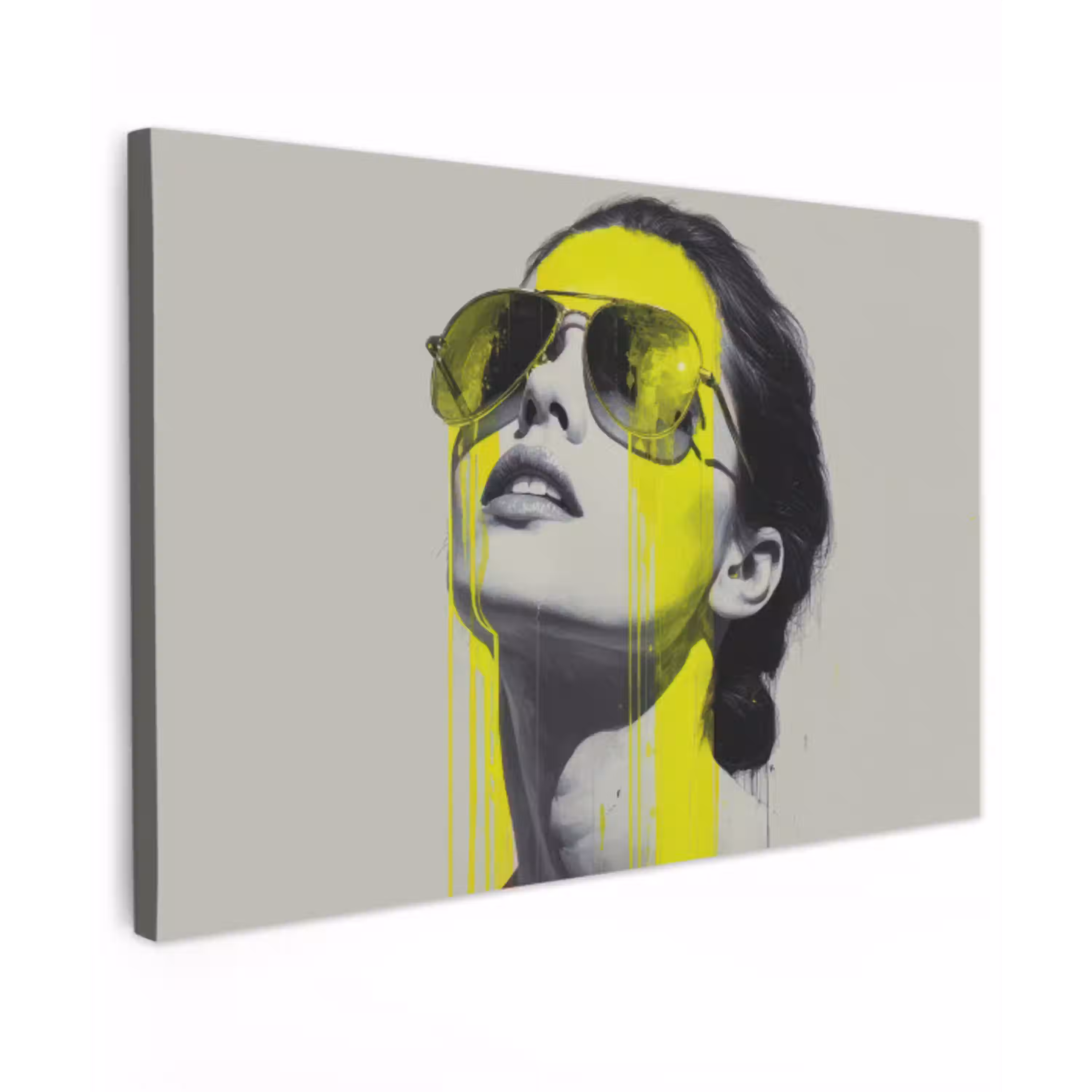 Vrouw - Bril - Verf canvas 2cm klein -z3d