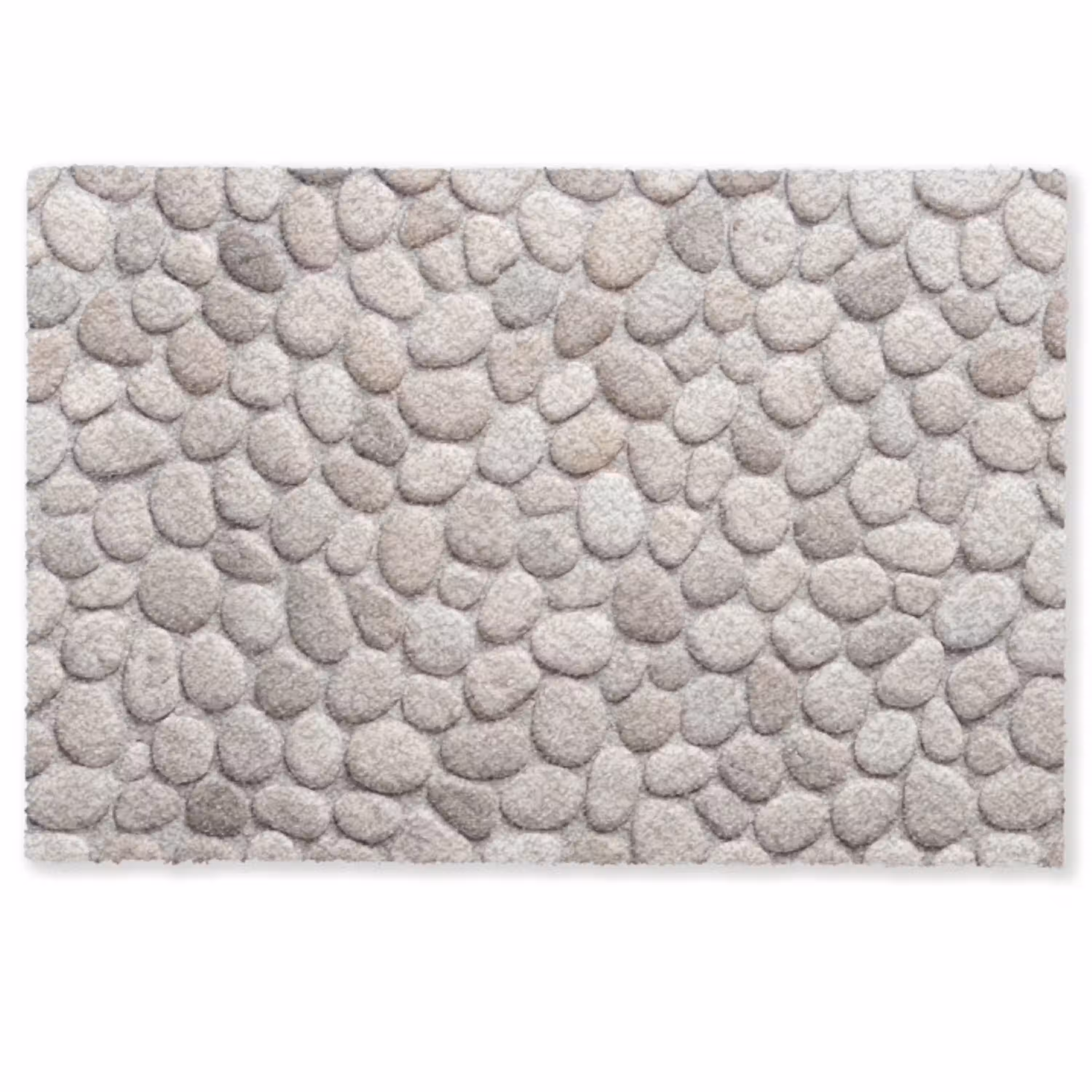 Steen - Kiezel - Natuur - Minimalistisch - Beige Deurmat klein -zkaufland3d
