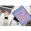 Chill - Roze - Blauw - Golvend laptophoes neopreen klein -bureau