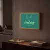 c'est la fucking vie - Groen - Handgeschreven Light Box met batterij (Wandlamp) middel -sfeer1