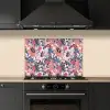 Tropisch - Zomer - Vlinder - Perzik keuken achterwand spatscherm klein 900 -sfeer1