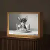Chihuahua - Hond - Zonnebril - Humoristisch - Zwart - Wit - Spaghetti Light Box met kabel (Tafellamp) klein -z3d_website