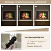 Paprika - Peer - Citroen - Graffiti - Verf - Abstract Light Box met batterij (Wandlamp) middel -USP_dimbaarNL