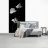 Orchidee - Bloemen - Zwart - Wit - Stilleven fotobehang vinyl groot -slaapkamer