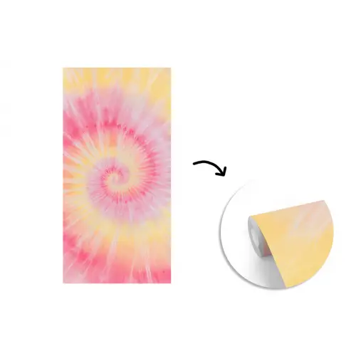 Patroon - Tie Dye - Pasteltinten - Roze fotobehang vinyl groot -3d