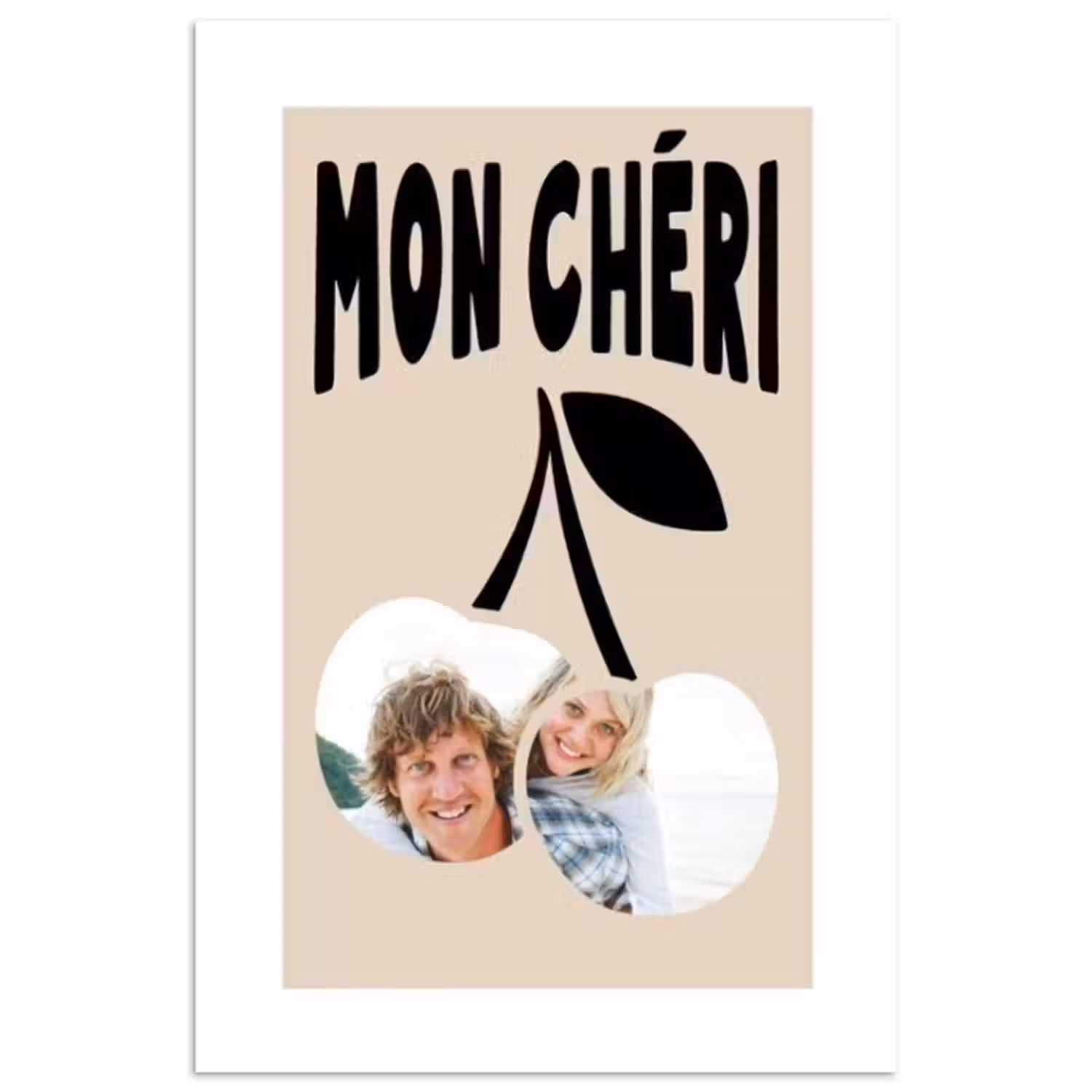 Gepersonaliseerde poster - Mon Chéri