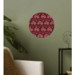 Antiek - Bloemen - Kleurrijk Wandcirkel behangsticker klein 186 -sfeer2