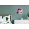 Taart - Kersen - Juwelen - Rood Wandcirkel aluminium klein -slaapkamer