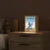 Draak - Blauw - Jongens - Kinderen Light Box met kabel (Kinderlampje) klein -sfeer1_kind