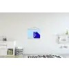 Today is a good day - Blauw - Schaduw textielposter latten blank klein -kinderkamer