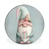 Kerstgnome - Cadeau - Groen Wandcirkel aluminium klein -3d