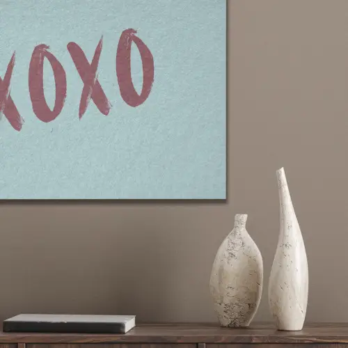 XOXO - Blauw - Rood PET vilt klein -sfeer6_closeup