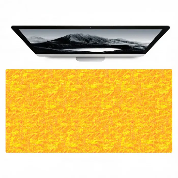 Verf - Texturen - Kwasten - geel Muismat XXL klein 681 -zzz3d