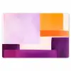 Vlakken - Abstract - Rechthoekig - Oranje Placemat vinyl groot -zzsfeer1_Kitchenyeah-website