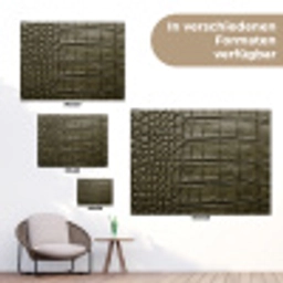 Krokodillenleer - Structuur - Groen tuinposter los doek klein -Xsfeer9_DE