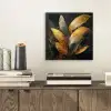 Gouden Bladcompositie – Botanische Luxe aluminium wit klein -sfeer1