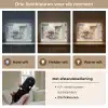Fiets - Pastelkleuren - Bloemen Light Box met batterij (Wandlamp) middel -USP_lichtkleurNL