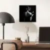 Vrouw - Wijn - Jurk aluminium wit klein -sfeer5