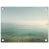 Zee - Horizon - Blauw - Mist tuinposter los doek klein -3d