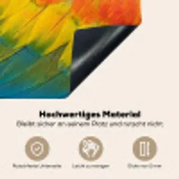 Veren - Ara - Kleurrijk Inductie beschemer met haakjes klein -ky-onderkant-de