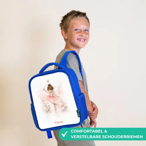 Ballerina fee in roze Kinderrugzak - Blauw middel -sfeer3_NL