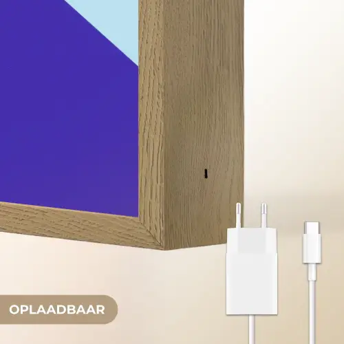 Today is a good day - Blauw - Schaduw Light Box met batterij (Wandlamp) middel -USP_websiteoplaadbaarNL