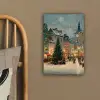 Kerstsfeer - Stadsplein - Kleurrijk canvas 2cm klein -sfeer3