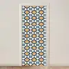 Klassiek - Geometrisch - Blauw deurposter klein 289 -3d_beige