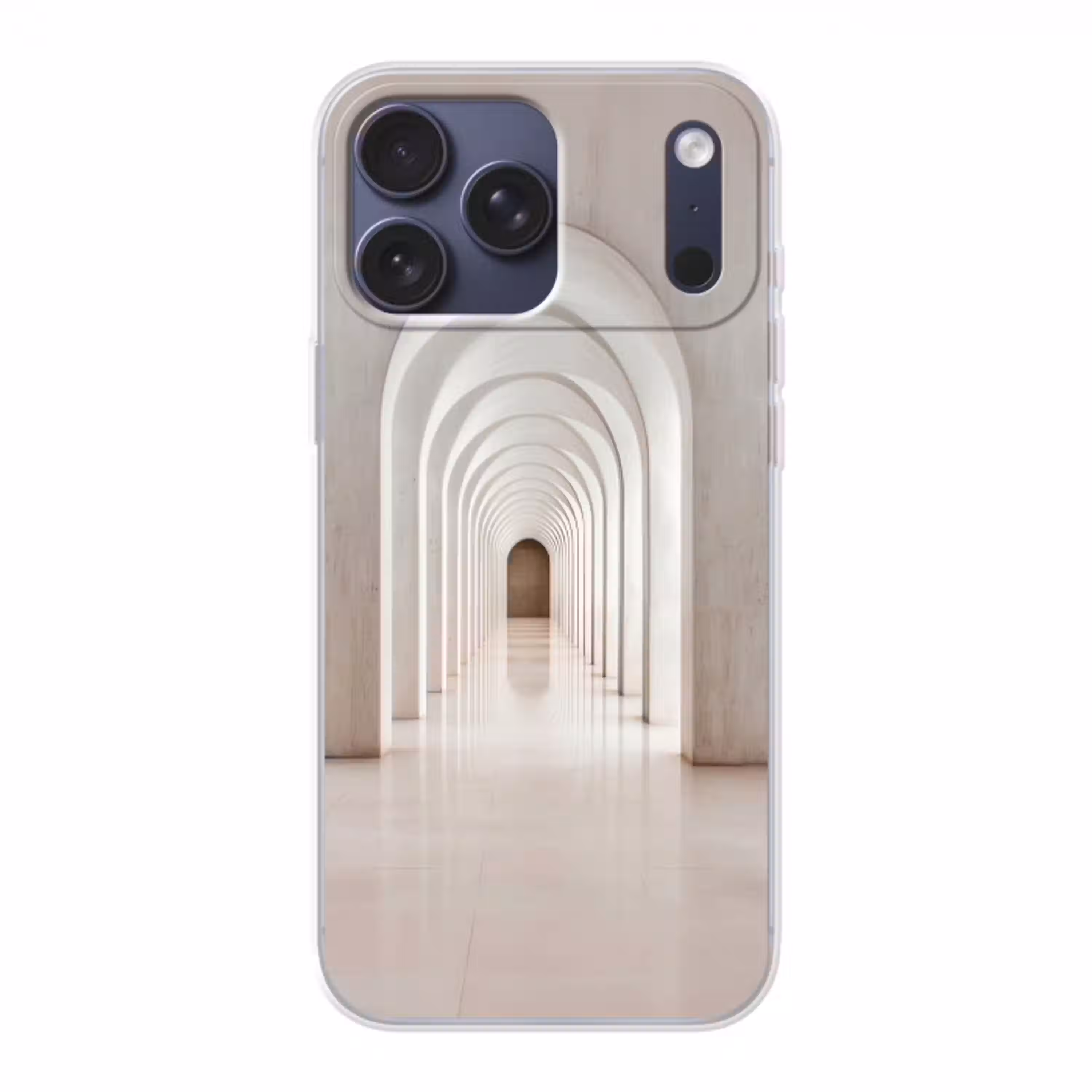 Hal - Bogen - Symmetrisch - Modern Telefoonhoesje iPhone 17 Pro Max klein -3d